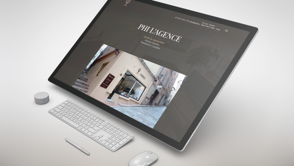 Création du site internet de PHI L’AGENCE, syndic de copropriétés à Grasse. 